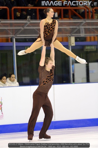 2013-02-27 Milano - World Junior Figure Skating Championships 2499 Marcelina Lech-Jakub Tyc POL.jpg